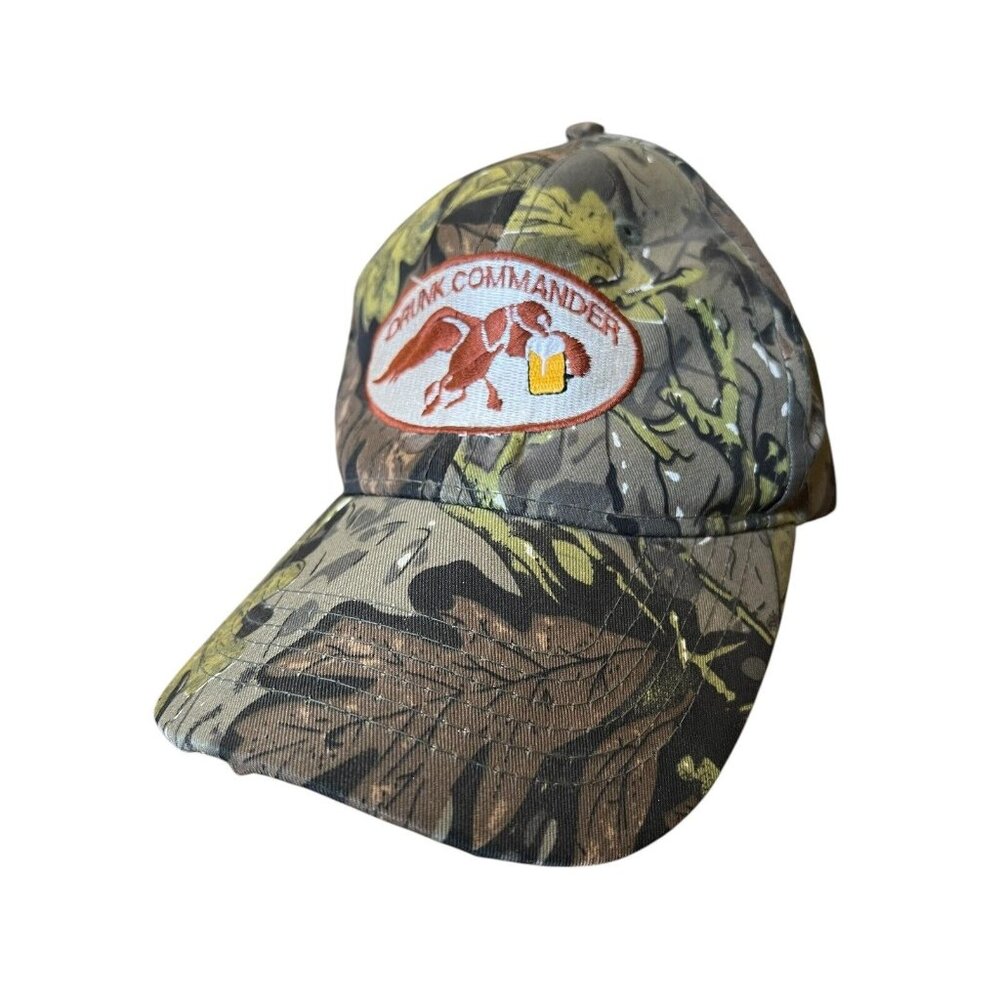 Drunk Duck Commander Hat Cap Camo